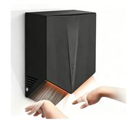 Asciugamani Automatico A Muro, Asciugatore Mani Compatto con Sensore, 1500W Asciugatrice Mani per Bagno,Ufficio E Locali Pubblici,Asciugatura Rapida 5-8s(Nero)