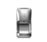 Asciugamani automatico, asciugabiancheria da bagno ad alta velocità, asciugamani con copertura in plastica ABS bianca montata a parete for bagno Montaggio a parete commerciale(AK2632-Silver)