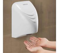 BAKAJI Asciugamani Automatico Elettrico Hotel Asciuga Mani ad Aria Calda da Parete Bagno con Sensore Fotocellula (850 Watt)