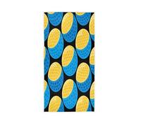 Asciugamani Bagno Blue And Yellow Ball Pattern Asciugamani Viso Resistente Traspirante Asciugamano Bidet 40X70Cm per Yoga Vacanze Ospite