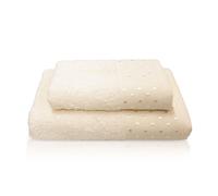 Nada Home Asciugamani bagno Set 1+1 in spugna Viso e Ospite con pois 6843