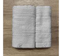 ASCIUGAMANI COMPLETO DA BAGNO 5 PEZZI IN SPUGNA - SAMIRA BLUMARINE SILVER