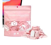 Asciugamani compressi - Salviette per il viso compresse | Salviette da viaggio individuali monouso, morbide e assorbenti, 30 pezzi per la cura, la rimozione del trucco e l'igiene quotidiana