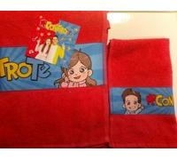 Asciugamani con Ospite Me contro Te Set Luì e Sofì