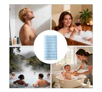 Asciugamani da Bagno | Accessorio da Doccia con Doppia Texture - Accessorio per Lavaggio Schiena,Per Casa Famiglia Uomini Sauna Interna Vasca Gomiti