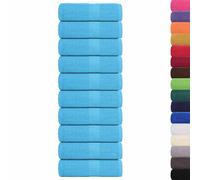 Asciugamani da bagno FROGN 10 pz Turchese 30x30 cm 360 g/m²
