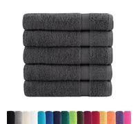 Asciugamani da bagno Premium SOLUND 50 pz Antracite 100x150 cm 600 g/m²