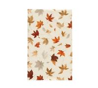 Asciugamani da cucina con trama a nido d'ape con anello per appenderlo, panni per la pulizia delle foglie d'acero autunnali assorbenti e ad asciugatura rapida