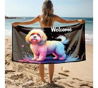 Asciugamani da palestra Welcome To The Colorful World Of Dogs Asciugamano da bagno Asciugamano da golf Asciugamani da piscina