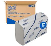 ASCIUGAMANI DI CARTA SCOTT ESSENTIAL 6603 BIANCHI 2660 FOGLI 12X220 CM