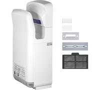 Asciugamani Elettrico a Lama d'Aria Calda da 2000W Jet Hand Dryer Bianco