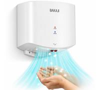 Asciugamani Elettrico a Parete Automatico per Bagno 1400W Aria Fredda e Calda