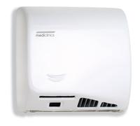 Asciugamani Elettrico Aria Calda Automatico in Acciaio Bianco Mediclinics Speedflow M06A
