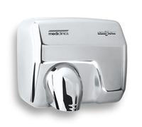 Asciugamani Elettrico Aria Calda Automatico in Acciaio Lucido Mediclinics Saniflow E05Ac