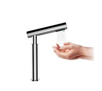 Asciugamani Elettrico, Asciugamani automatico, design creativo del rubinetto Asciugamani da bagno con flusso d'aria ad alta velocità, Asciugamani for WC in acciaio inossidabile 304(Bright Polished)
