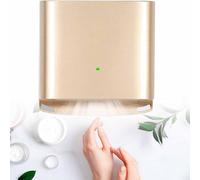 Asciugamani Elettrico Bagno Professionale, Asciuga Mani a Parete, Basso Consumo Energetico,1250 W,con Sensore a Induzione Intellige,8-10 Secondi per Asciugare Le Mani,Gold