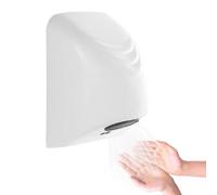 Asciugamani Elettrico Commerciale Da 850 W, Asciuga Mani Automatico A Induzione (aria Calda), Asciugatura Mani in 12 Secondi + Velocità Dell'aria 18 M/s, Utilizzo Senza Contatto,White