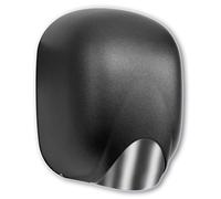 Asciugamani Elettrico con Fotocellula 1100W Vama Ecostream NF Alluminio Nero Goffrato