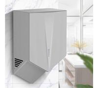 Asciugamani Elettrico, Dispositivo per Asciugare Le Mani a Induzione Automatica per Bagno Asciugatura Rapida 6-10 Secondi, Potente Asciuga Mani 1400W Elettrica Commerciale Montata a Parete,Silver