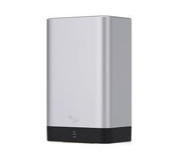 Asciugamani Elettrico, Mini asciuga mani portatile Asciugamani automatico da parete for uso domestico, asciuga mani da bagno rapidamente 10-15 secondi Materiale ABS(Silver)