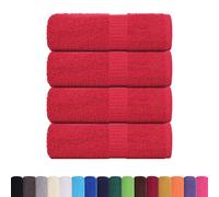 Asciugamani FROGN 4 pz Rosso 30x30 cm 360 g/m²
