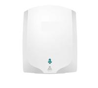 Asciugamani intelligente a induzione completamente automatico, asciuga mani da bagno for hotel ad aria calda e fredda, Flusso d'aria Potente(White hot cold air)