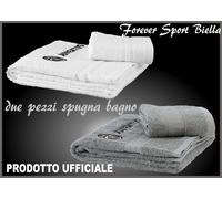 ASCIUGAMANI JUVENTUS ORIGINALI BAGNO VISO + OSPITE SPUGNA IDROFILA