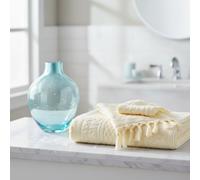 Asciugamani lusso Set 1+1 Carrara Raffy Burro con frange 20 nodi