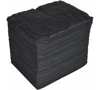 Asciugamani monouso, 40 x 80 cm, in Spunlace, 100 pezzi, per parrucchiere/estetica, colore: nero.