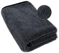Asciugamani per auto, extra large, 500 g/m², panno in microfibra super assorbente per dettagli e lucidatura, ideale per gli appassionati di auto e professionisti del dettaglio, 90 x 60 cm