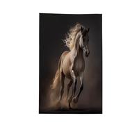 Asciugamani per Gli Ospiti Horse Gallops Into A Dark Running Pattern Resistente Asciugamano Durevole Asciugamani per Il Viso per Viaggi Palestra Salone 40X70cm