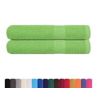 vidaXL Asciugamani per Sauna FROGN 2 pz Verde Mela 80x200 cm 360 g/m² Cotone, Asciugamano, Telo Bagno, Asciugamano in Cotone
