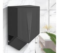 Asciugamani per Servizi Igienici Commerciali, Asciugamani 6-10 Secondi per Asciugare, Asciugamani Elettrico da 1200 W, Asciugamani A Parete, Dispositivo di Asciugatura delle Mani A Ind, Black