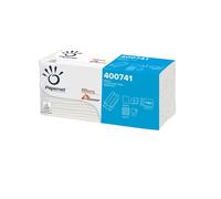 Asciugamani piegati a C - 33 x 23 cm - goffratura a onda+ - 19,5 gr - bianco - Papernet - conf. 144 pezzi