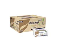 Asciugamani piegati a "Z" Lucart EcoNatural Z 23x23,5 cm avana conf. da 220 ff - 864036P
