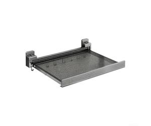 Asciugamani Pieghevole in Alluminio 48cm No Fori Asciugamani | Design salvaspazio, si piega per quando inutilizzato, per ideale appartamenti , alluminio leggero