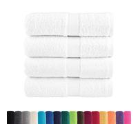 Asciugamani Premium SOLUND 4 pz Bianco 30x30 cm 600 g/m²