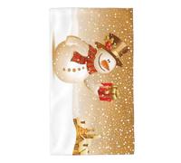 Asciugamani regalo pupazzo di neve di Natale asciugamani 16 x 27 pollici asciugamani in microfibra morbidi e altamente assorbenti per bagno, doccia, allenamento, palestra, viaggi
