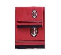 ASCIUGAMANI SPUGNA A.C. MILAN SET 1+1 60X100 / 40X60