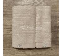 Asciugamani Spugna Samira Blumarine Set 1+1 40X60 60X110 COLORE SABBIA 05