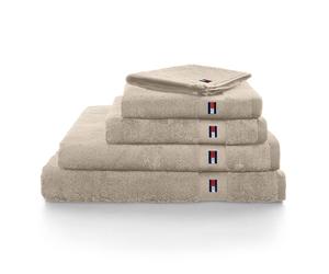 Asciugamani tris Tommy Hilfiger bagno telo doccia viso ospite spugna puro cotone