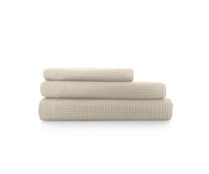 Asciugamani Tris Zucchi solotuo cotone nido d'ape telo bagno viso ospite 280 gr