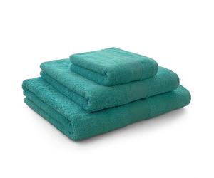 Asciugamani Tris Zucchi spugna solotuo 100% cotone telo bagno viso ospite 560 gr