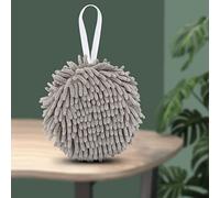 Asciugamano a Mano Sfuggente a Sfera, Asciugamani per Bagno da Bagno con Asciugamano a Mano Appeso Alla Pelle, a Assorbente, a Morbida per Asciugatura per Casa, (grigio scuro)