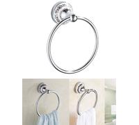 Asciugamano Anello Elegante Colore No Danni A The Muro Punch-Design Argento