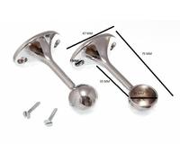 Asciugamano Asta Binario Presa Staffa di Supporto 19mm CP & Viti Quantità Pack