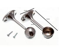 Asciugamano Asta Binario Presa Staffa di Supporto 25mm CP & Viti Quantità Set