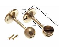 Asciugamano Asta Binario Presa Staffa di Supporto 25mm Eb & Viti Quantità Set