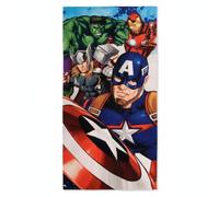 Asciugamano Avengers 70 x 140 cm per bambini e bambine - Asciugamano Marvel morbido e assorbente per la spiaggia, la piscina e il nuoto, asciugamano estivo per bambini dai 2 ai 10 anni