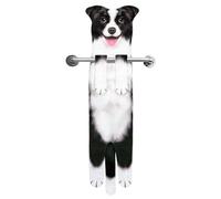 Asciugamano Cane da Appendere, Decorazione Cucina Bagno per Dog Lovers | Forma di cane con bottone a zampa, morbida e assorbente; utile per lavabo, cucina, bagno e come regalo per la casa nuova